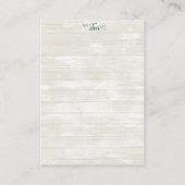 Spill the Tea Bridal Shower Flat Advice Card Hinweiskarte (Rückseite)