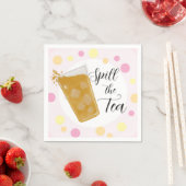 Spill the Tea Party Napkins Serviette (Beispiel)