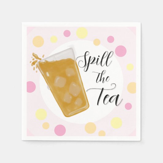 Spill the Tea Party Napkins Serviette (Vorderseite)