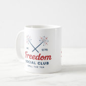 Spill the Tee-Amerikanische Unabhängigkeitstag-Tas Kaffeetasse (Vorderseite Links)