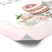 Spill the Tee Brautparty Advice Sign Poster (Ecke)