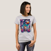 Spill the Tee Skeleton Tarot Card T - Shirt (Vorne ganz)