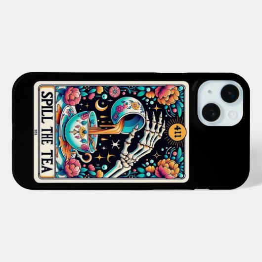 Spill the Tee Tarot Card Collection Case-Mate iPhone Hülle (Rückseite (Horizontal))