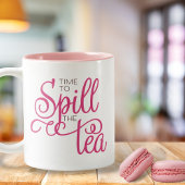 Spill the Teekonzept Girly Pink Brown Kaffee Tasse