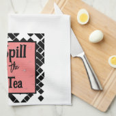 Spill the Teeküche Handtuch (Viertel Falte)