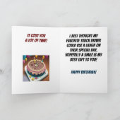 Spill Truck Fahrer Funny Birthday Karte (Innenseite)