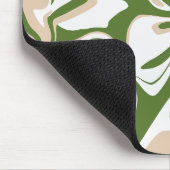 Spill - Weiß, Sand und Palmen grün Mousepad (Ecke)