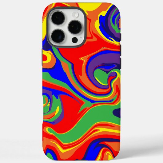 Spill - wirbelnder flüssiger Regenbogen Case-Mate iPhone Hülle (Rückseite)
