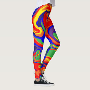 Spill - wirbelnder flüssiger Regenbogen Leggings