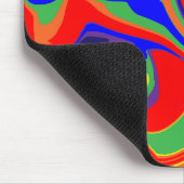 Spill - wirbelnder flüssiger Regenbogen Mousepad (Ecke)