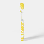 Spill - Zitronengelb und Weiß iPhone Hülle (Linke Seite)