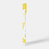 Spill - Zitronengelb und Weiß iPhone Hülle (Rechte Seite)