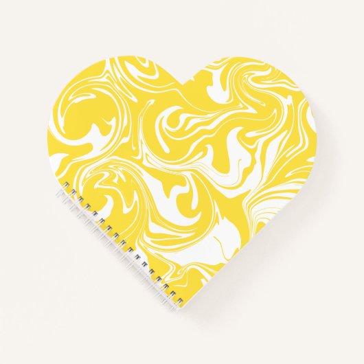 Spill - Zitronengelb und Weiß Notizblock (Vorderseite)