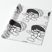 Spilled Beans Black and White Outline Geschenkpapier (Ungerollt)