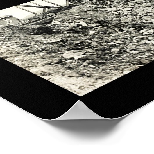 Spillway Panama Canal Foto 1913 Poster (Ecke)