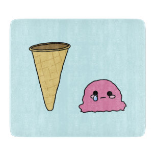 Spilt Ice Creme Schneidebrett