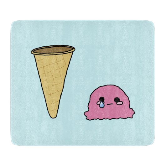 Spilt Ice Creme Schneidebrett (Vorderseite)