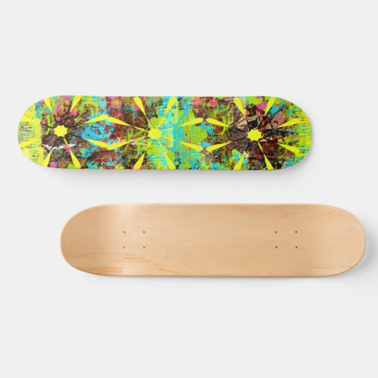 Spilt Paint Skateboard (Horizontal)