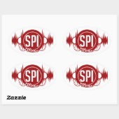 SPIMUSICINC Logo Rot - Aufkleber (Blatt)