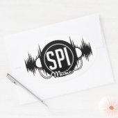 SPIMUSICINC Logo Schwarz - Aufkleber (Umschlag)