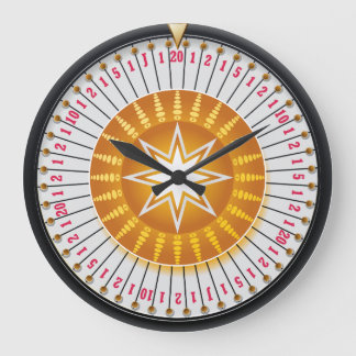 Spin-1-Wall-Uhren Große Wanduhr