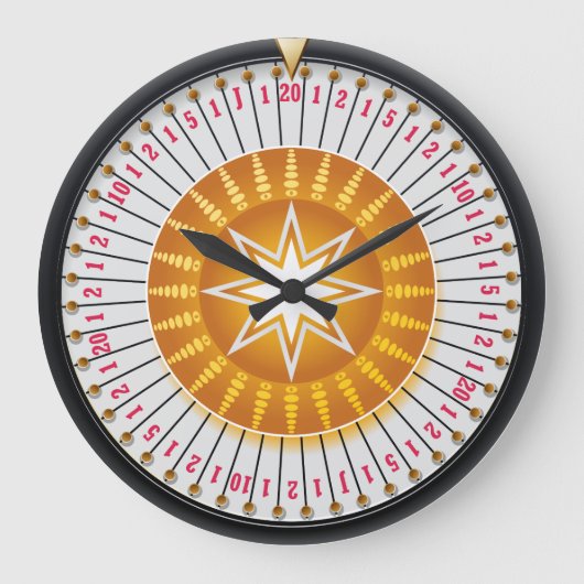 Spin-1-Wall-Uhren Große Wanduhr (Vorderseite)