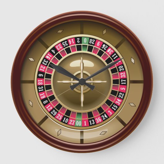 Spin-2-Wall-Uhren Große Wanduhr (Vorderseite)