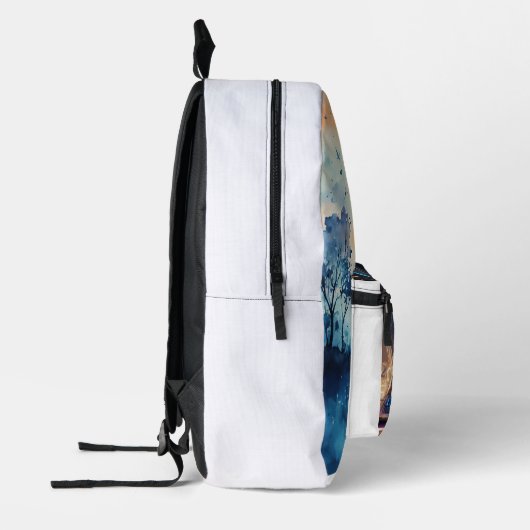 "Spin and Style: DJ Beats Design bag" Bedruckter Rucksack (Links)
