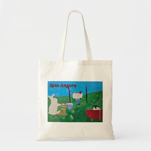 Spin Angora Tasche/Garntasche Tragetasche (Vorne)