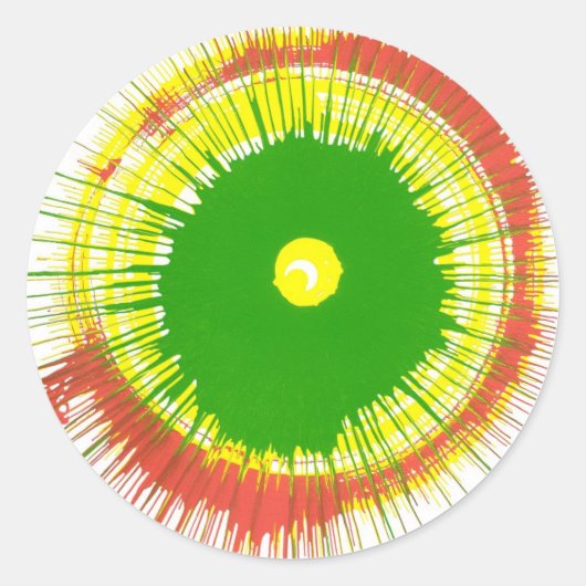 Spin Art Aufkleber (Vorderseite)