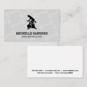 Spin Bike | Dumbell-Muster-Visitenkarte Visitenkarte (Vorne/Hinten)