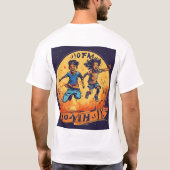 Spin City" "DJ Cartoon Vibes" "Turntable Terrors" T-Shirt (Rückseite)