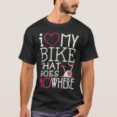 Spin Class Liebe My Bike Indoor Spinning Rad Wo T-Shirt (Vorderseite)