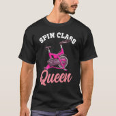 Spin Class Queen Indoor Cycling Women T-Shirt (Vorderseite)