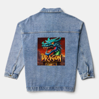 Spin Fire, Win Big - Jackpot Dragon Women's Jeansjacke