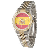 Spin-Flagge Armbanduhr (Schrägansicht)