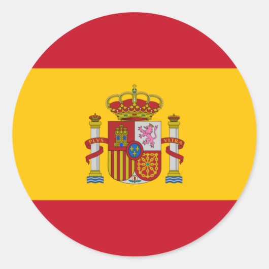 Spin-Flagge Runder Aufkleber (Vorderseite)