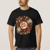 Spin Into Christmas – Fun Holiday Design T-Shirt (Vorderseite)