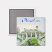 Spin-Magnet in Barcelona Magnet (Vorderseite/Rückseite)