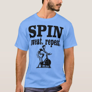 Spin Sweat Repeat Fitness Übung Fatbrennen Indo T-Shirt
