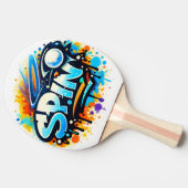 SPIN Tennis Graffiti Tischtennis Schläger (Seitenansicht)