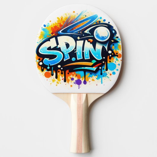 SPIN Tennis Graffiti Tischtennis Schläger (Vorderseite)