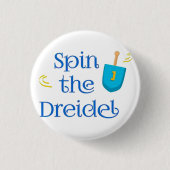 Spin the Dreidel Button (Vorderseite)