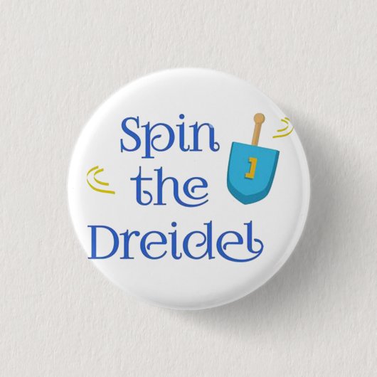 Spin the Dreidel Button (Vorderseite)