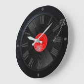 Spin Time: Retro Turntable Clock Große Wanduhr (Winkel)