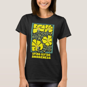 Spina Bifida Awareness Boho Gelbe Blume T-Shirt