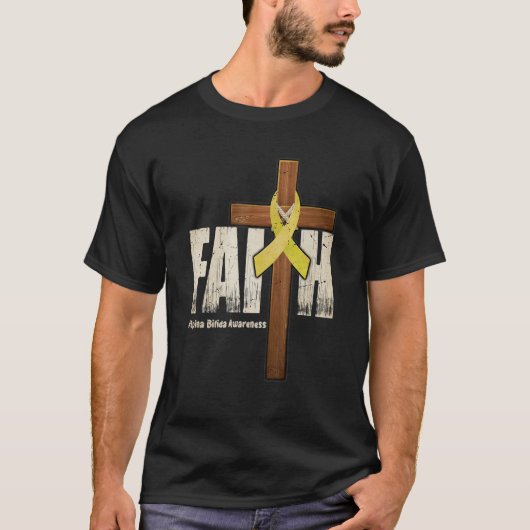 Spina Bifida Awareness Christian Faith & Cross 2 T-Shirt (Vorderseite)