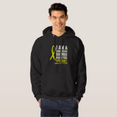 Spina Bifida Bewusstsein Split Split Survivor Gelb Hoodie (Vorne ganz)