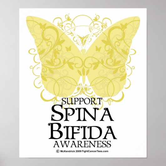 Spina Bifida Butterfly Poster (Vorne)