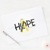 Spina Bifida Hope Runder Aufkleber (Umschlag)